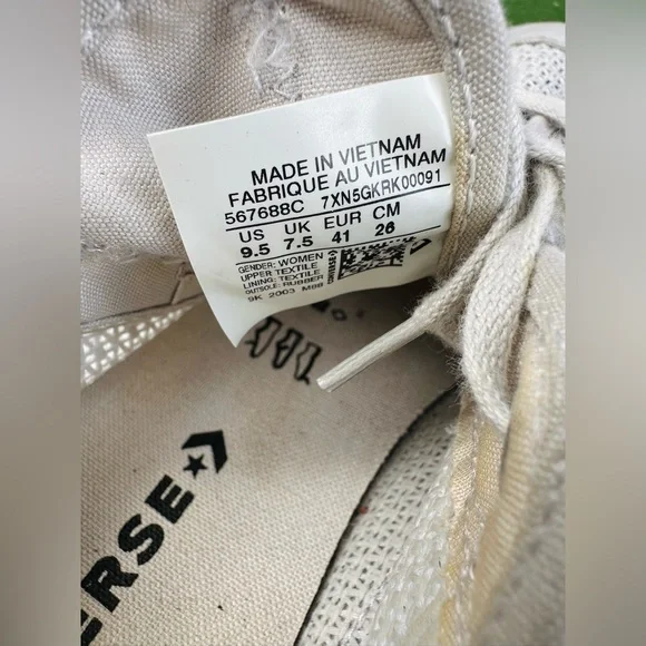 Converse Low Top Knit Sneakers in Light Blue - Picture 4 of 8